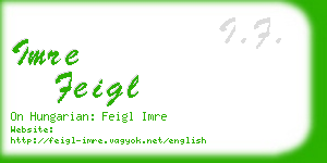 imre feigl business card